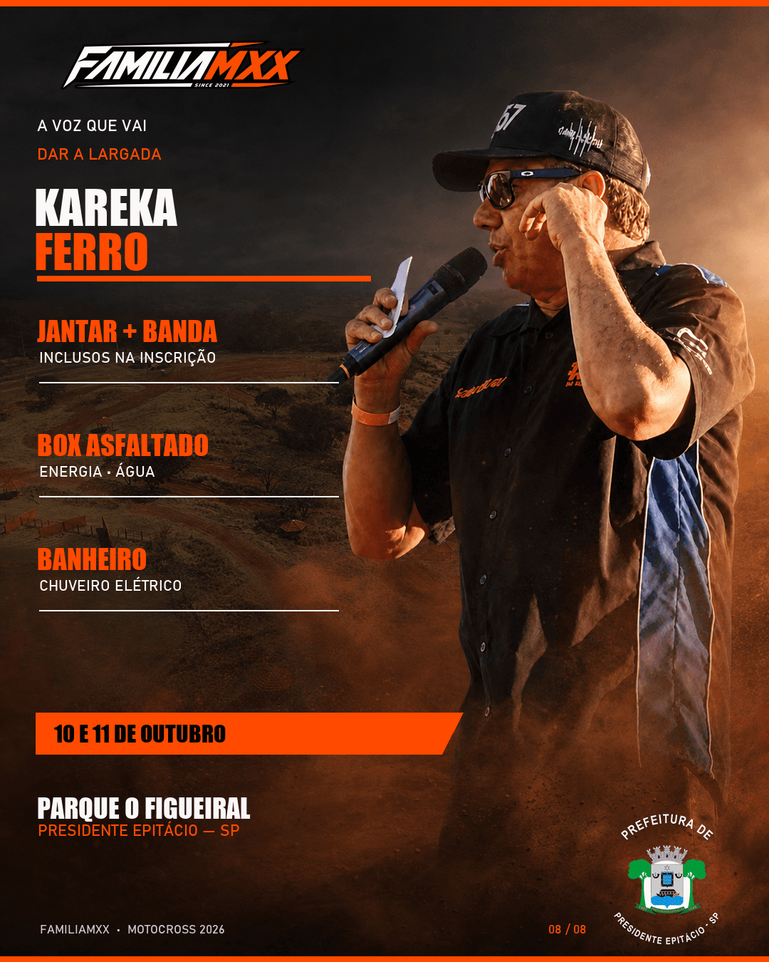 Kareka Ferro, locutor oficial do FamiliaMXX
